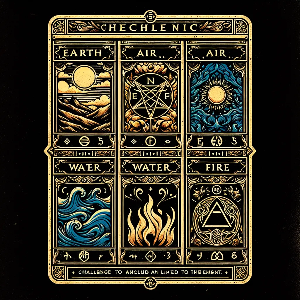 Decoding the Enochian Tablets: Unveiling the Mystical Elements of Earth, Air, Water, and Fire